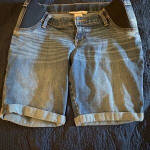 Liz Lange for Target Denim Jean Shorts with Black Accents